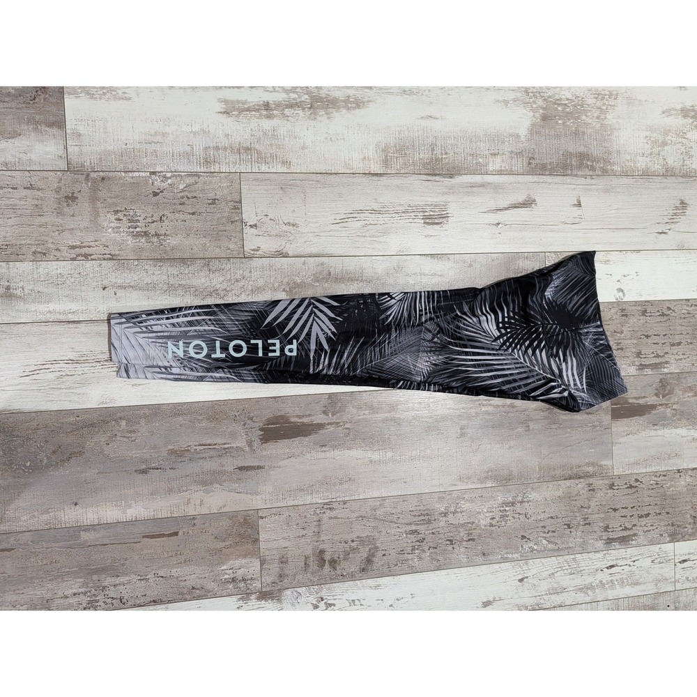 Black PELOTON Noir Palms Leggings women's  sm‎ High Waisted